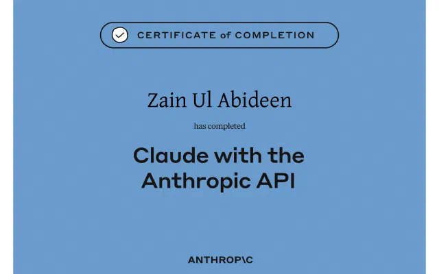 Claude with Anthropic API